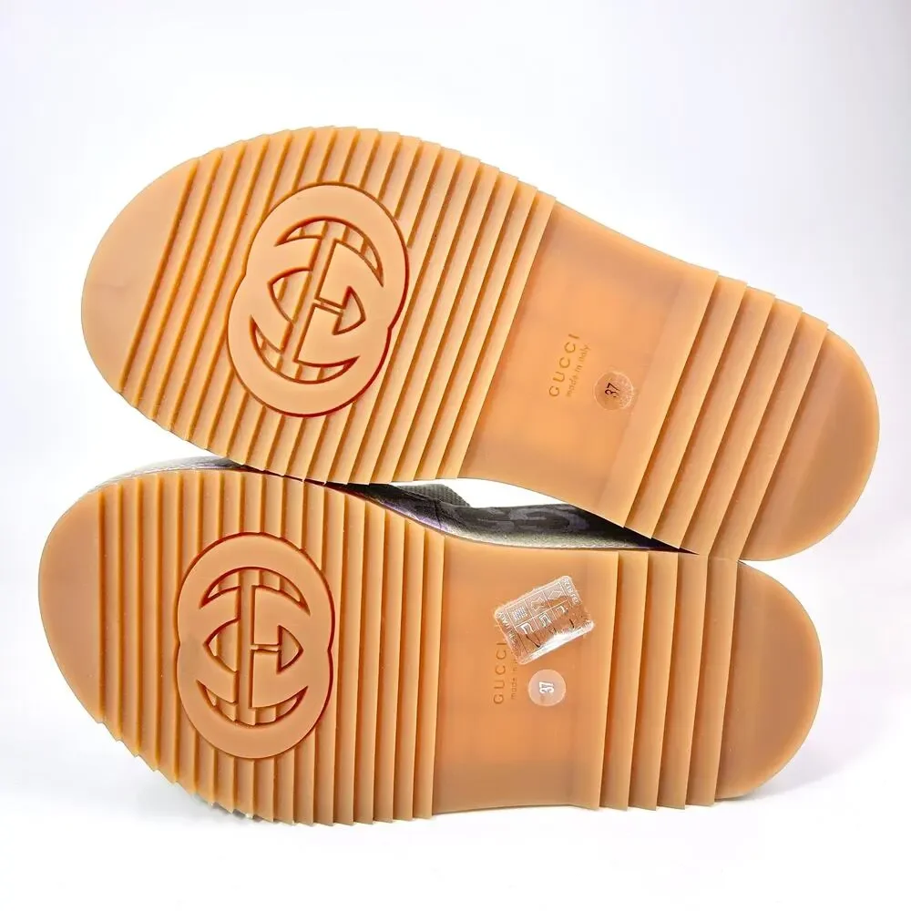 Gucci Lavender Logo Platform Slide Sandal - Women's - Picture 6 of 8
